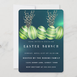 Convite para Ovos de Páscoa Marble