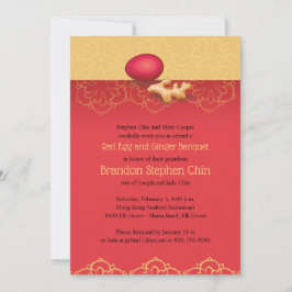 Convite para Ovos Vermelhos e Gengibre