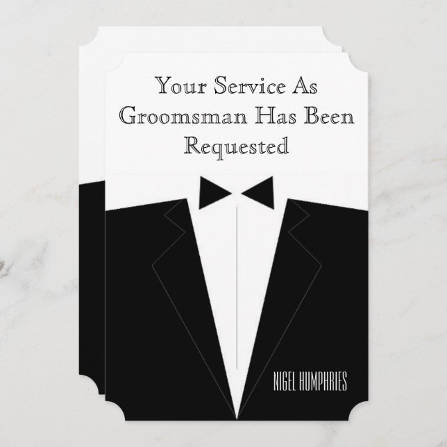 Convite para Padrinho ou Membro da Comitiva (Frente/Verso)