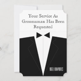 Convite para Padrinho ou Membros da Corte do Noivo