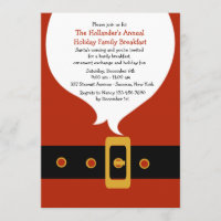 Convite para Papais noeis de Barba Branca