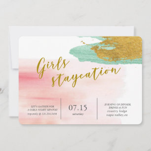 Convite para Partes de Brida de Blush de Cores Aqu