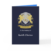 Convite para Passaporte de Foto para Casamentos de