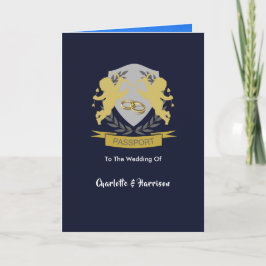 Convite para Passaporte de Foto para Casamentos de