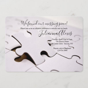 Convite para peças de Quebra-cabeça