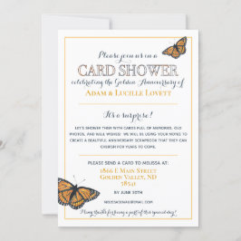 Convite para Pedido de Chuveiro de Cartões de Aniv