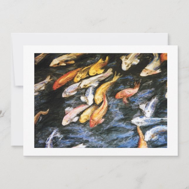 Convite para peixes de Koi (Frente)