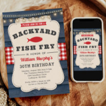 Convite para peixes de quintal