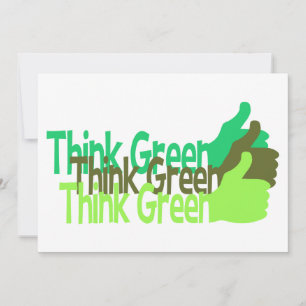 Convite para pense verde - personalize!