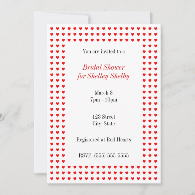 Convite para pequenos corações (Frente)