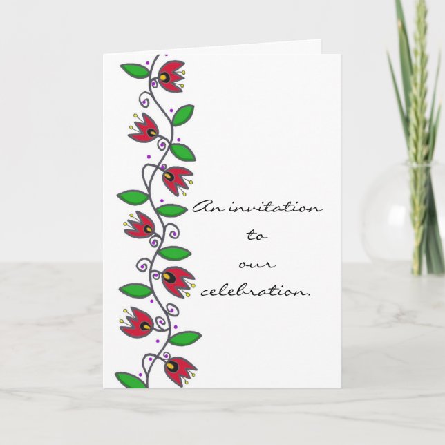 Convite para personalização do casamento da Eterni (Frente)