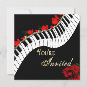 Convite para Piano/Música - Multiuso