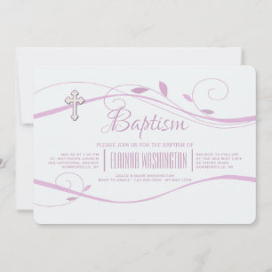 Convite para pingos rosa