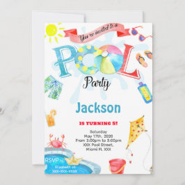 Convite para Piscina