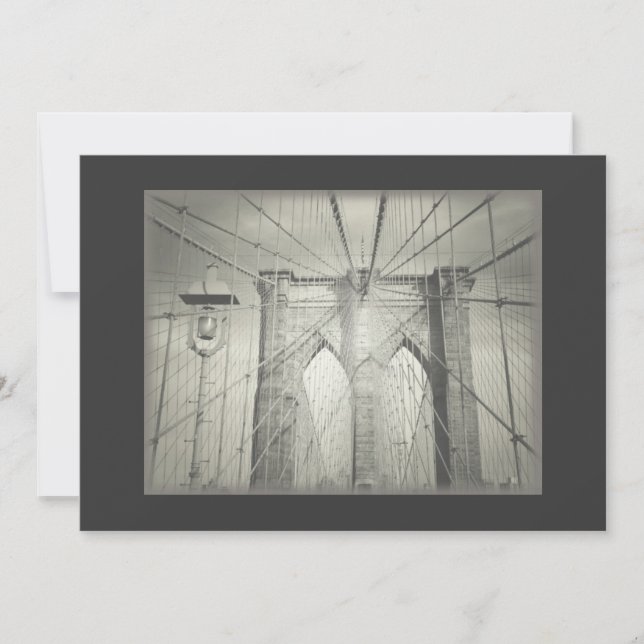 Convite para Ponte do Brooklyn - Clássico (Frente)