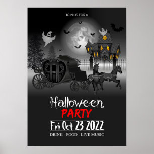 Convite para Poster de Festa de Halloween