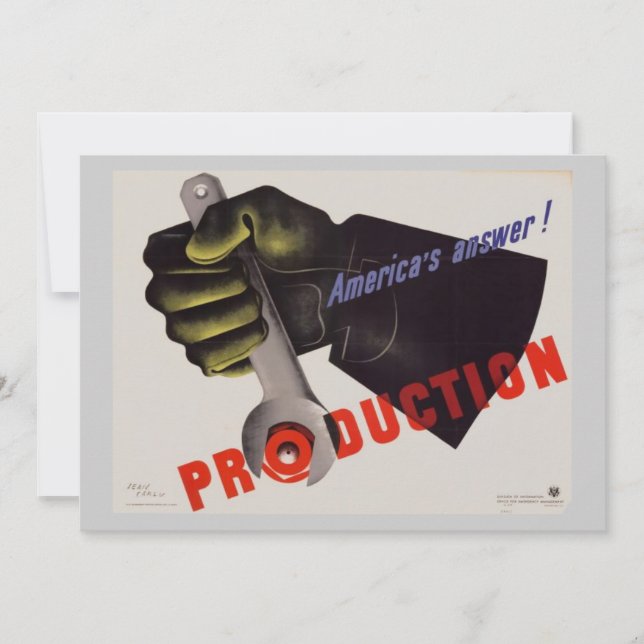 Convite para Posteres vintage WII (Frente)