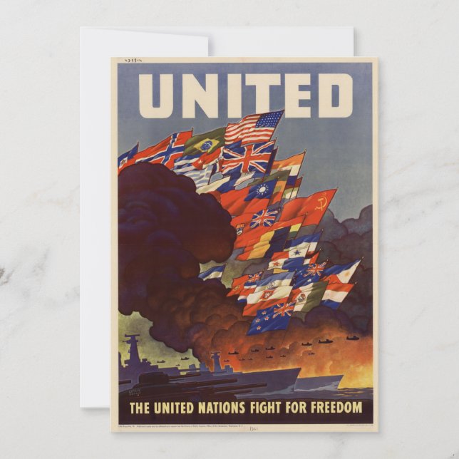 Convite para Posteres vintage WII (Frente)