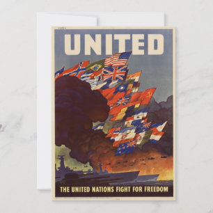 Convite para Posteres vintage WII