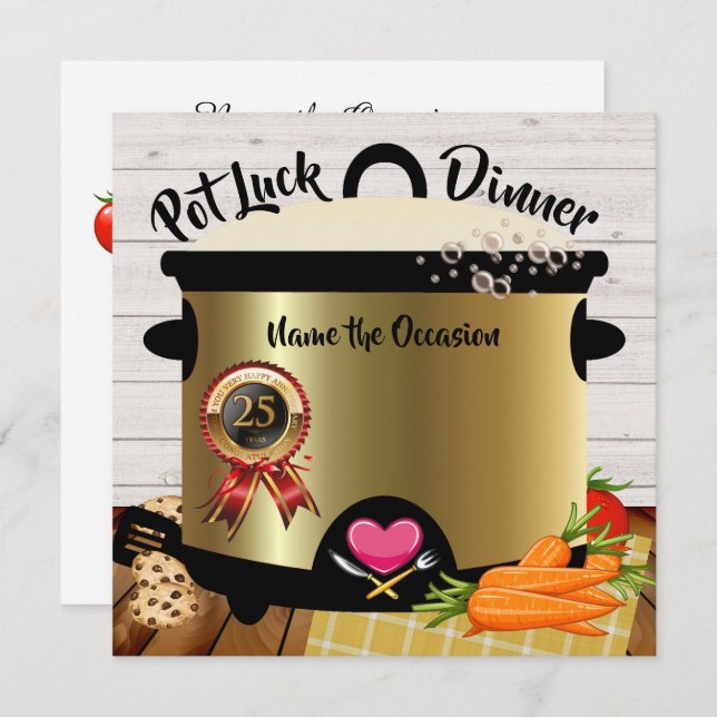 Convite para pote de Aniversário Versão 1 (Frente/Verso)