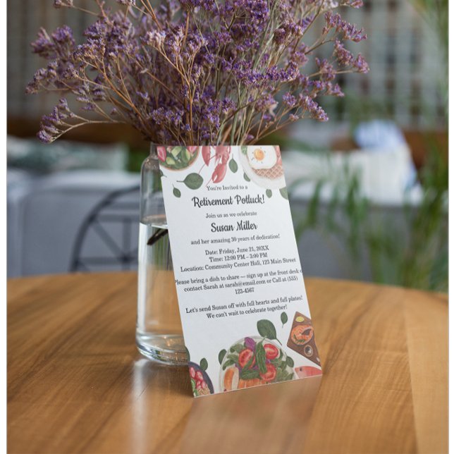 Convite para Potluck do Partido da Reforma Elegant (Criador carregado)