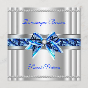 Convite para prata de chic Bowed