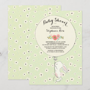 Convite Para Precioso De Chá de fraldas Neutro