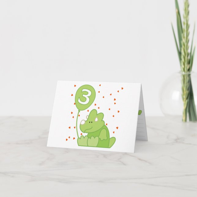 Convite para preenchimento de aniversário de 3 ano (Frente)