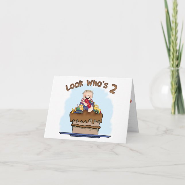 Convite para preenchimento de segundo aniversário  (Frente)