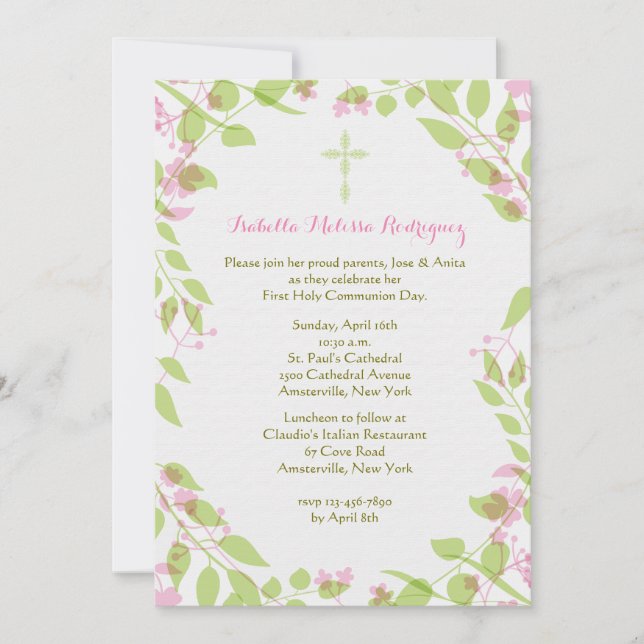 Convite para primaveras (Frente)