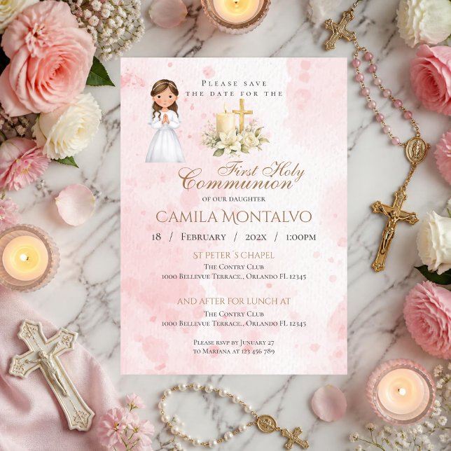 Convite para Primeira Comunhão (Criador carregado)