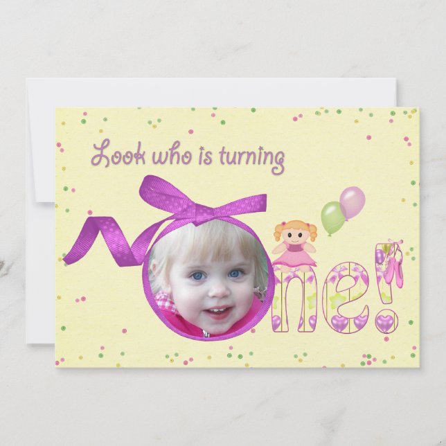 Convite para primeira Festa de aniversário (Frente)