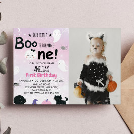 Convite para primeiro aniversario Boo Ghost