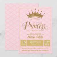 Convite para primeiro aniversario da Princesa Coro