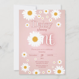 Convite para primeiro aniversario Daisy