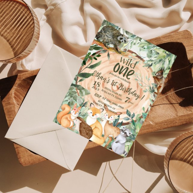 Convite para primeiro aniversario de Animais Selva (Criador carregado)