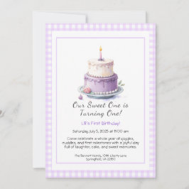 Convite para primeiro aniversario de Aquarela com