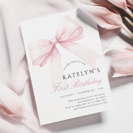 Convite para primeiro aniversario de Arco Rosa Esb