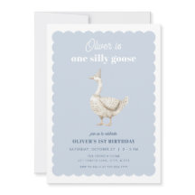 Convite para primeiro aniversario de Bobo de ganso