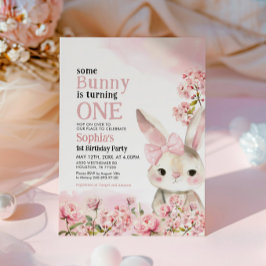 Convite para primeiro aniversario de coelho coelho