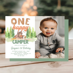 Convite para primeiro aniversario de Foto Feliz pa