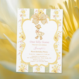 Convite para primeiro aniversario de Ganso de Um B
