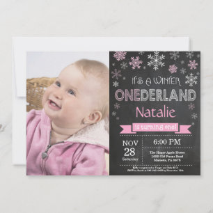 Convite para primeiro aniversario de inverno de On