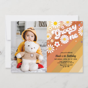 Convite para primeiro aniversario do Groovy One Po