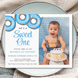 Convite para primeiro aniversario do Rosquinha Azu