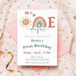 Convite para primeiro aniversario do Sr. ONEmagnif