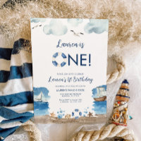 Convite para primeiro aniversario náutico