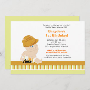 Convite para primeiro aniversario Personalizado de