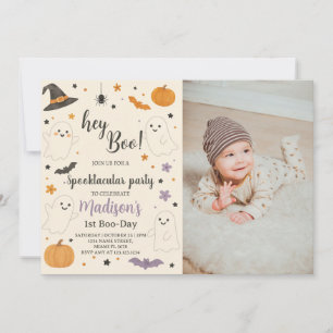 Convite para primeiro aniversario Pumpkin Boo   Ei