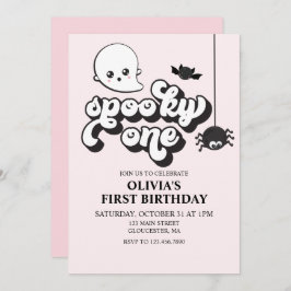 Convite para primeiro aniversario Spooky One Hallo